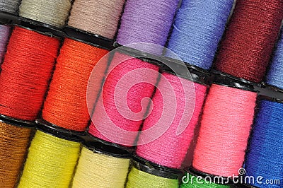 Color threads Stock Photo