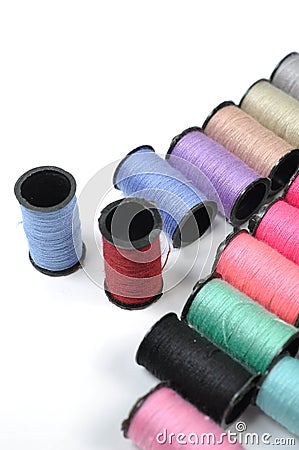 Color threads Stock Photo