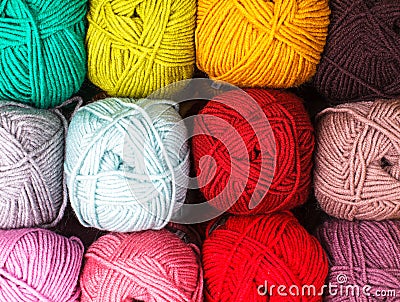 The color threads Stock Photo