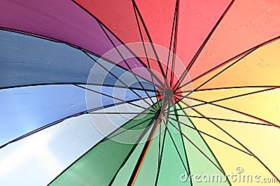 Color umbrella Stock Photo