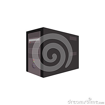 Vector image. Computer system unit Stock Photo