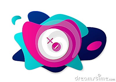 Color Venus symbol icon isolated on white background. Astrology, numerology, horoscope, astronomy. Abstract banner with Vector Illustration