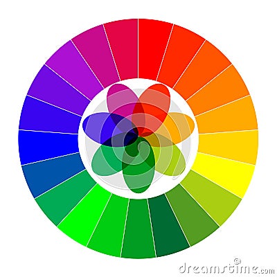 Color wheel illustration Vector Illustration