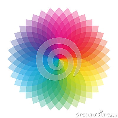 Color wheel Vector Illustration