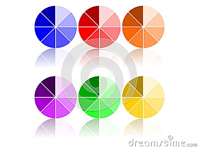 Color Wheels Stock Photo