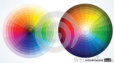 Color wheels. illustration Vector Illustration