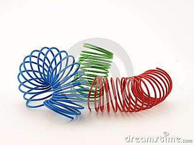 Color wire spiral Stock Photo