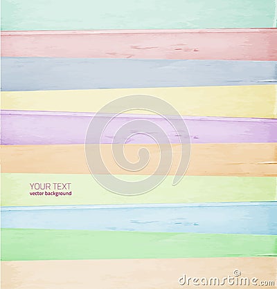 Color wood background Vector Illustration