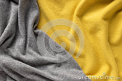 Color of the year 2021, illuminating yellow and ultimate gray Stock Photo