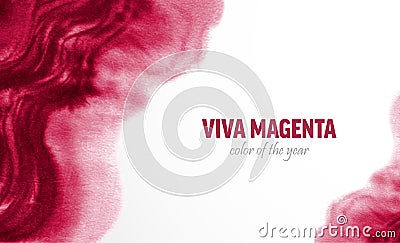 Color of the year 2023. Magenta grunge heart. Vector illustration for viva magenta trend inspiration Vector Illustration