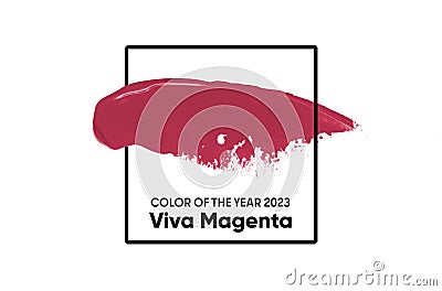 Color of the year 2023 Viva Magenta background. Editorial Stock Photo