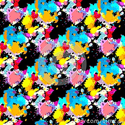 Colorabstract ethnic seamless pattern in graffiti style with elements of urban modern style bright quality illustration for your Vector Illustration