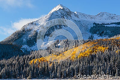 Colorado Autumn Scenery Stock Photo