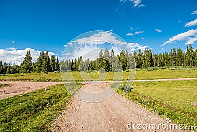 Colorado Backcountry Road Stock Photo