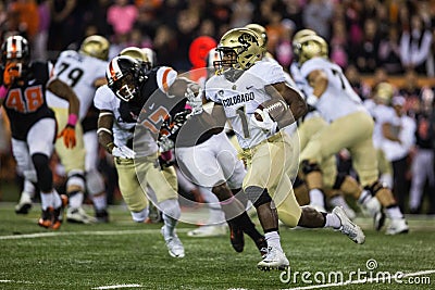 Colorado Buffaloes running back Patrick Carr Editorial Stock Photo