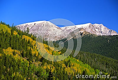 Colorado Mountains in Fall Stock Photo