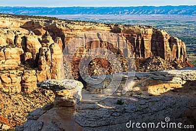Colorado National Monument consists of amazing natural formations near the towns of Grand Junction and Fruita Stock Photo