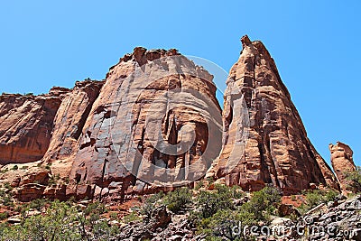 Colorado National Monument rocks Stock Photo