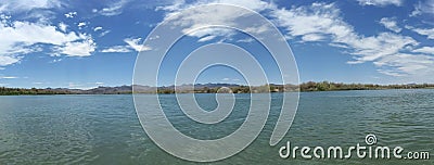 Colorado River at high noon Stock Photo