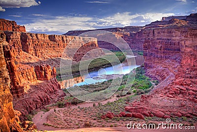 Colorado River at Canyonlands National Park Stock Photo