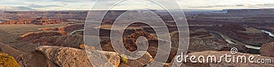 Colorado River Panorama from Dead Horse Point Stock Photo