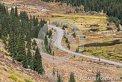 Colorado rocky mountains - independence pass Stock Photo