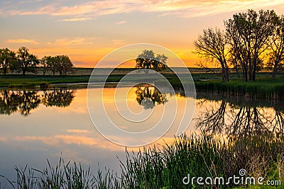 A Colorado Spring Sunrise Stock Photo