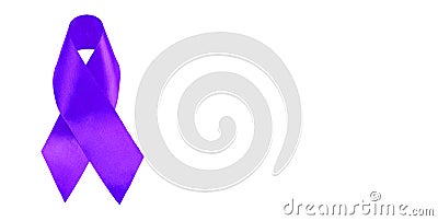 Colorectal colon cancer, juvenile arthritis and tuberous sclerosis symbolize dark blue ribbon on white background Stock Photo