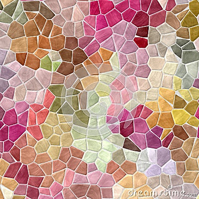 Colored abstract marble irregular plastic stony mosaic pattern background Stock Photo