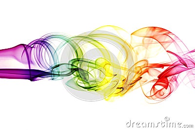 Colored abstract smoke Stock Photo