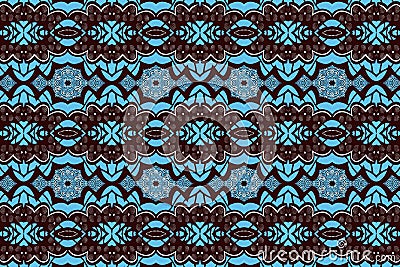 Colored African fabric – Seamless and textured pattern, photo Stock Photo