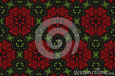 Colored African fabric – Textured and seamless pattern, photo Stock Photo