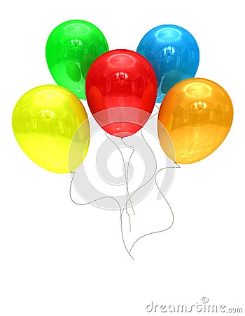 Colored ballons Stock Photo