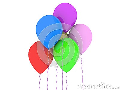 Colored balloons Stock Photo