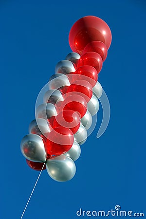 Colored balloons Stock Photo