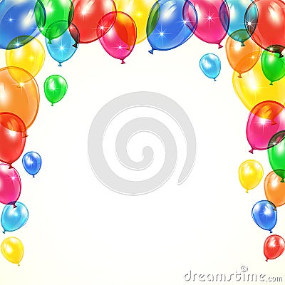 Colored balloons Vector Illustration