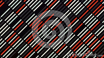 Colored bars move diagonally. Animation. Beautiful background of simple rows with moving diagonal stripes. Colored Stock Photo