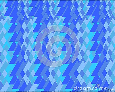 Blue abstract geometric background consisting of a set of triangles Vector Illustration