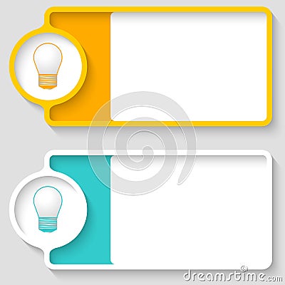 Colored boxes Vector Illustration