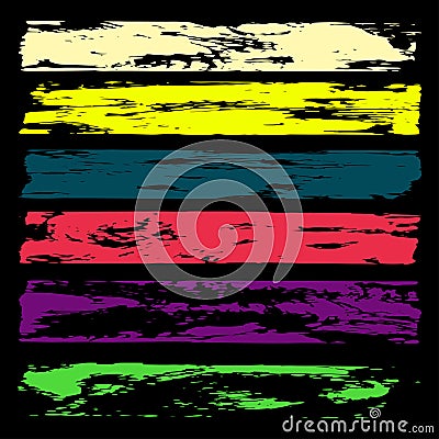 Colored bright banners beautiful collection for design Vector Illustration