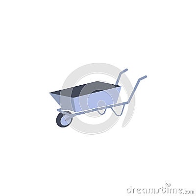 colored building trolley illustration. Element of construction tools for mobile concept and web apps. Detailed building trolley il Cartoon Illustration