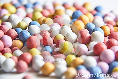 Colored candies pattern Stock Photo