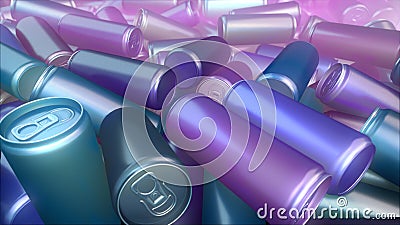 Colored car paint can pattern 3d rendering Stock Photo