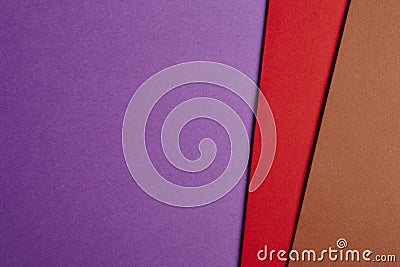 Colored carboards background in purple, red, brown tone. Copy sp Stock Photo