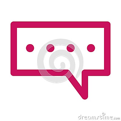 Colored chat icon Vector Vector Illustration