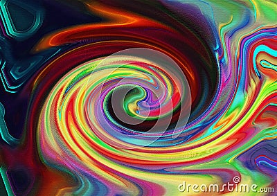 Colored Christmas swirl abstract holiday background Stock Photo