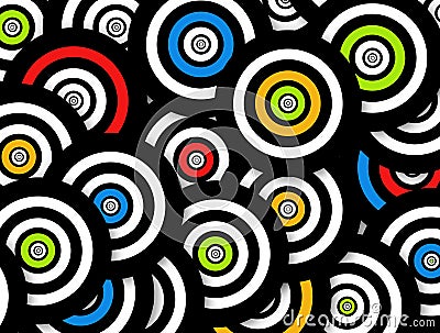 Colored circles Stock Photo