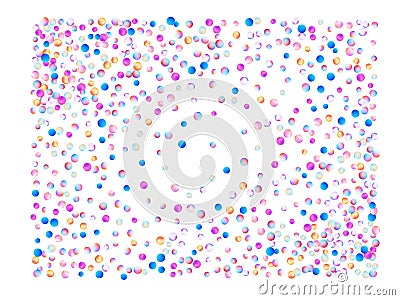 Colored confetti balls, 3d Stock Photo