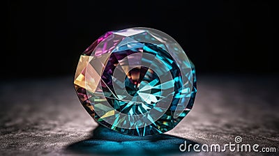 colored diamond image generative AI Stock Photo