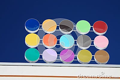 Colored dots Stock Photo